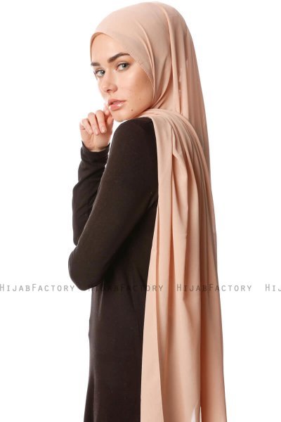 Ayla - Hijab Chiffon Marrone Chiaro