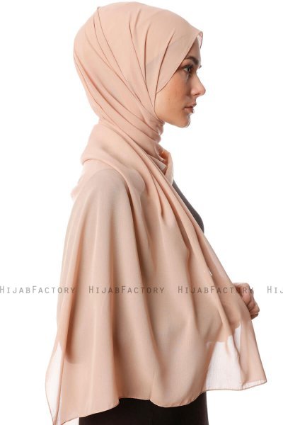 Ayla - Hijab Chiffon Marrone Chiaro