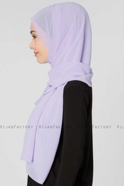 Ayla Ljuslila Chiffon Hijab Sjal 300414d