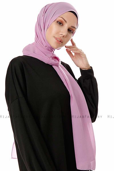 Ayla - Hijab Chiffon Malva