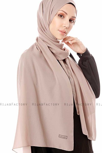 Ayla - Hijab Chiffon Grigio Pietra