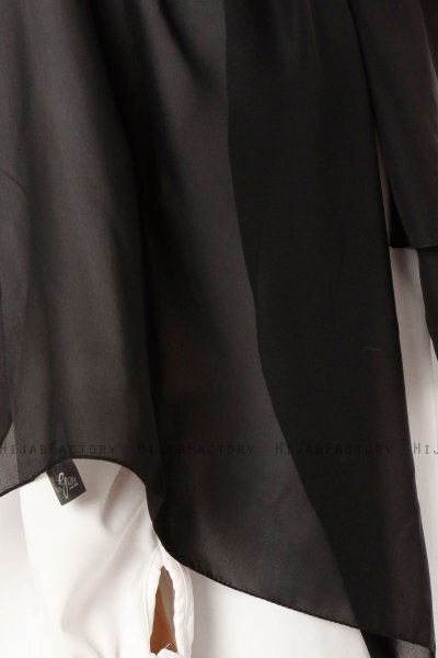 Ayla - Hijab Chiffon Nero