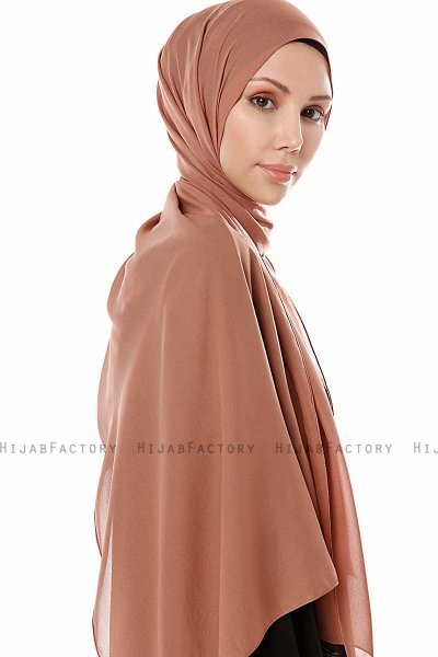 Ayla - Hijab Chiffon Taupe