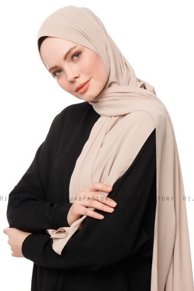 Aylin - Hijab Medine Silk Beige - Gülsoy