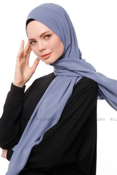 Aylin - Hijab Medine Silk Indaco - Gülsoy