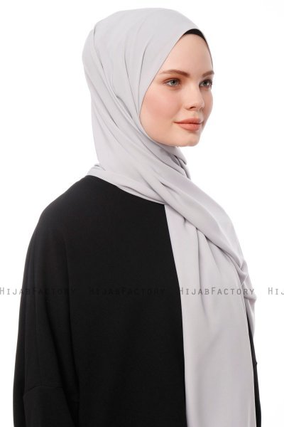 Aylin - Hijab Medine Silk Grigio Chiaro - Gülsoy