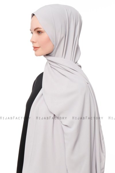 Aylin - Hijab Medine Silk Grigio Chiaro - Gülsoy