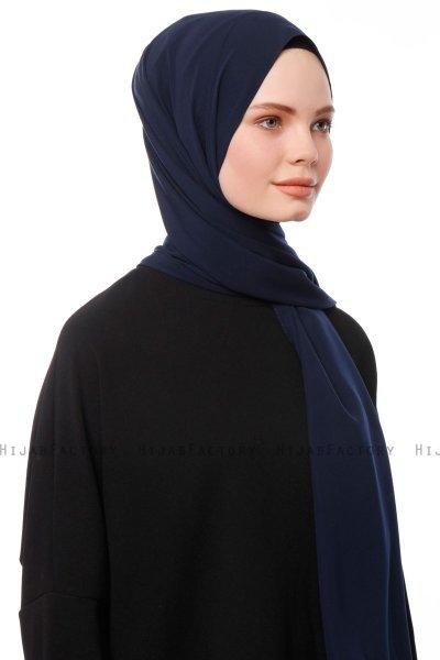 Aylin - Hijab Medine Silk Blu Navy - Gülsoy