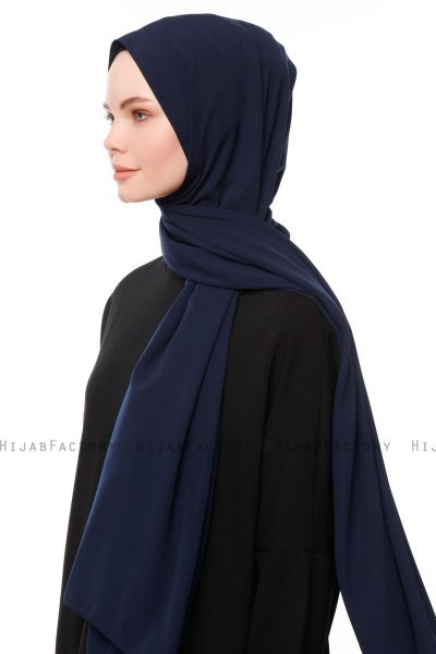 Aylin - Hijab Medine Silk Blu Navy - Gülsoy