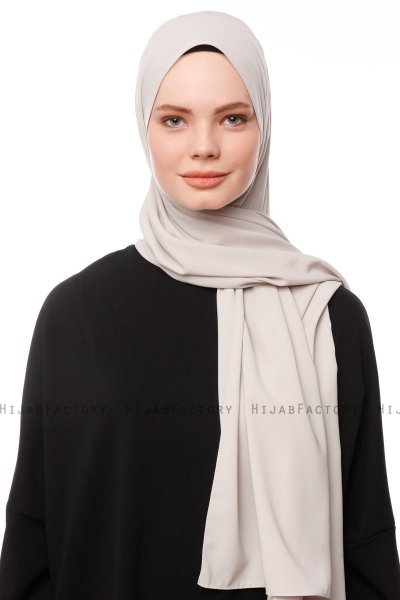 Aylin - Hijab Medine Silk Grigio Pietra - Gülsoy