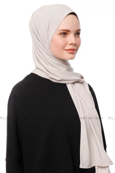 Aylin - Hijab Medine Silk Grigio Pietra - Gülsoy