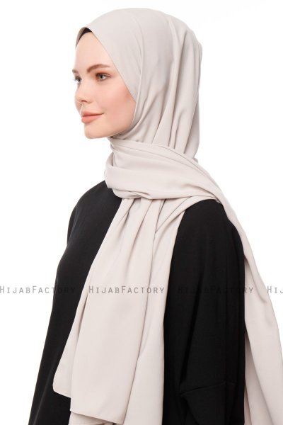Aylin - Hijab Medine Silk Grigio Pietra - Gülsoy