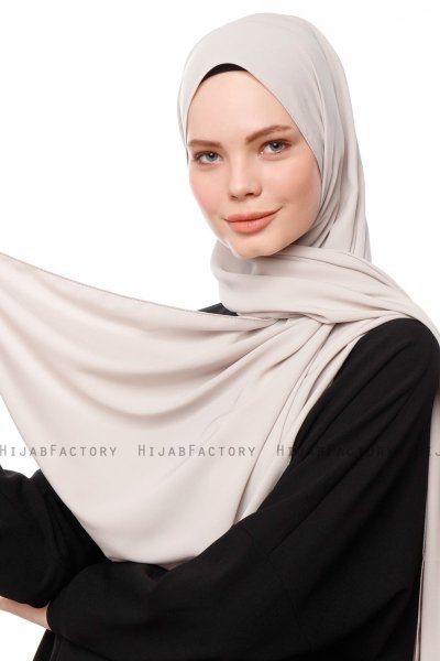 Aylin - Hijab Medine Silk Grigio Pietra - Gülsoy
