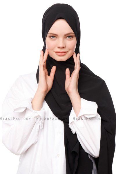 Aylin - Hijab Medine Silk Nero - Gülsoy