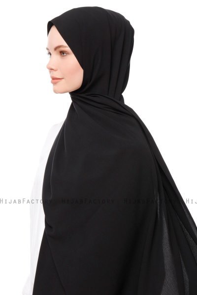 Aylin - Hijab Medine Silk Nero - Gülsoy