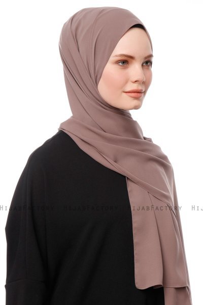 Aylin - Hijab Medine Silk Taupe - Gülsoy
