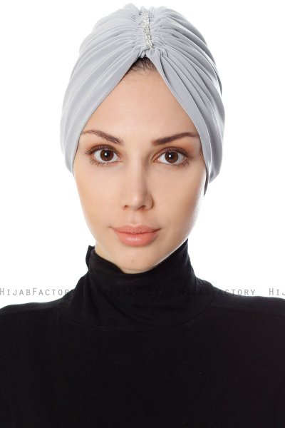 Aynur - Turbante Grigio Chiaro