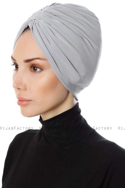 Aynur - Turbante Grigio Chiaro