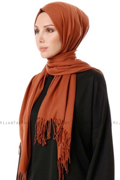 Aysel - Hijab Pashmina Marrone - Gülsoy
