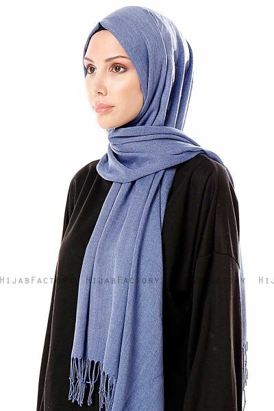 Aysel - Hijab Pashmina Mare Blu - Gülsoy