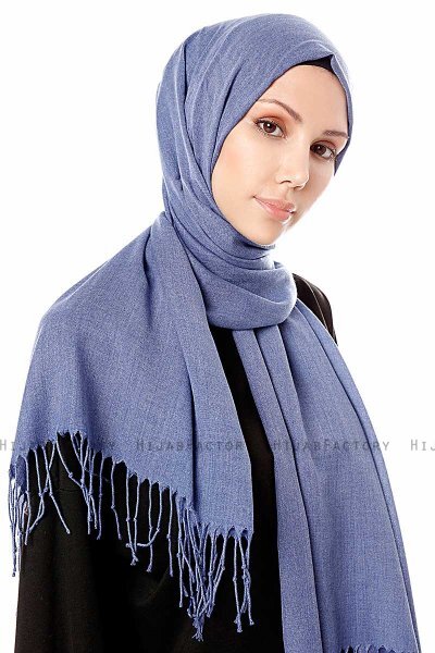 Aysel - Hijab Pashmina Mare Blu - Gülsoy