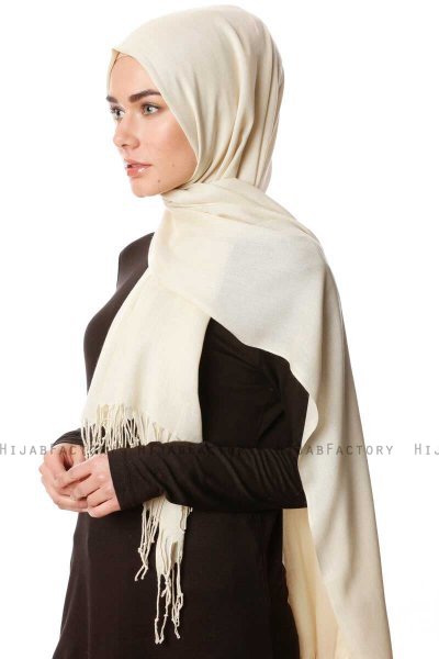 Aysel - Hijab Pashmina Beige Chiaro - Gülsoy