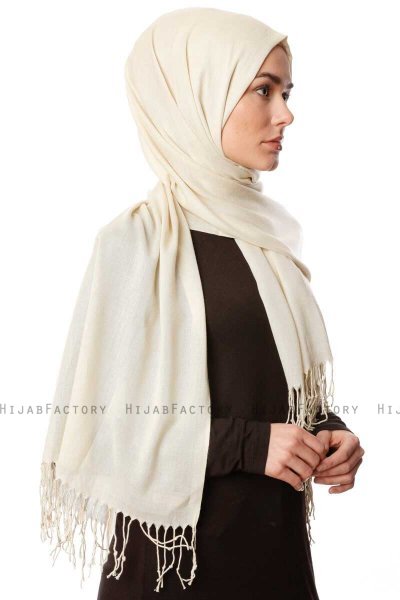 Aysel - Hijab Pashmina Beige Chiaro - Gülsoy