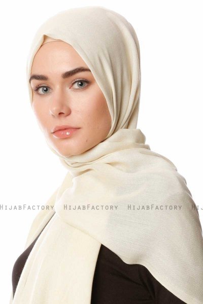 Aysel - Hijab Pashmina Beige Chiaro - Gülsoy