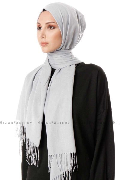 Aysel - Hijab Pashmina Grigio Chiaro - Gülsoy