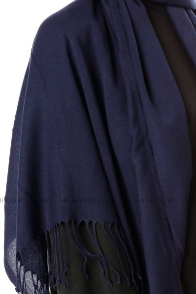 Aysel - Hijab Pashmina Blu Navy - Gülsoy