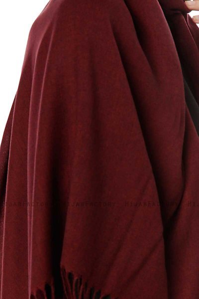 Aysel - Hijab Pashmina Bordò Scuro - Gülsoy
