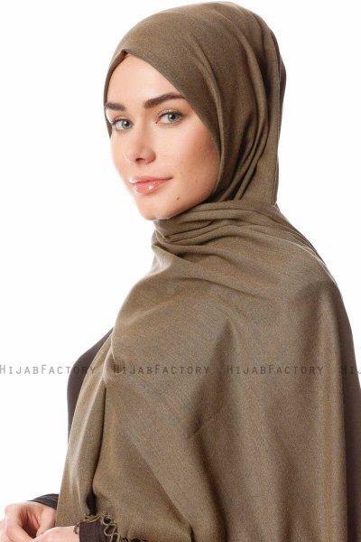 Aysel - Hijab Pashmina Cachi Scuro - Gülsoy