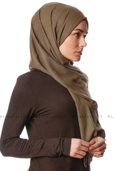 Aysel - Hijab Pashmina Cachi Scuro - Gülsoy