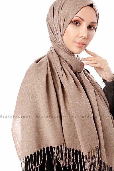 Aysel - Hijab Pashmina Taupe - Gülsoy