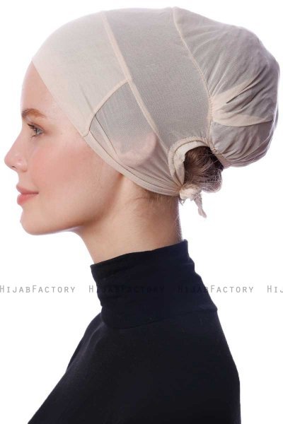 Azra - Bonnet Parizien Beige - Ecardin