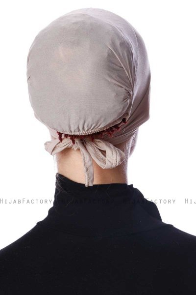 Azra - Bonnet Parizien Taupe Chiaro - Ecardin