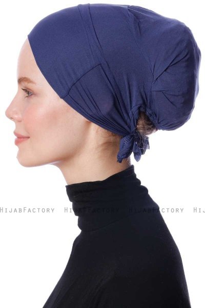 Azra - Bonnet Parizien Blu Navy - Ecardin
