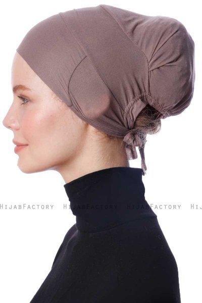 Azra - Bonnet Parizien Taupe Scuro - Ecardin