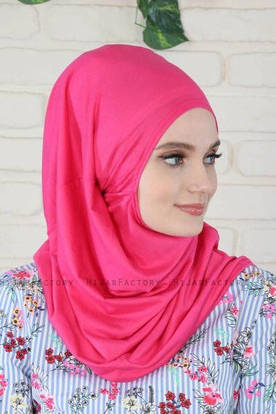 Wilda - Hijab Di Cotone Fucsia