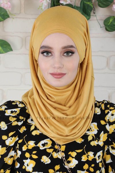 Wilda - Hijab Di Cotone Mostarda