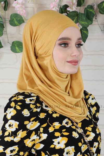 Wilda - Hijab Di Cotone Mostarda