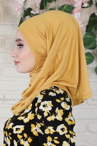 Wilda - Hijab Di Cotone Mostarda