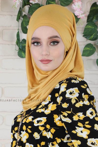 Wilda - Hijab Di Cotone Mostarda