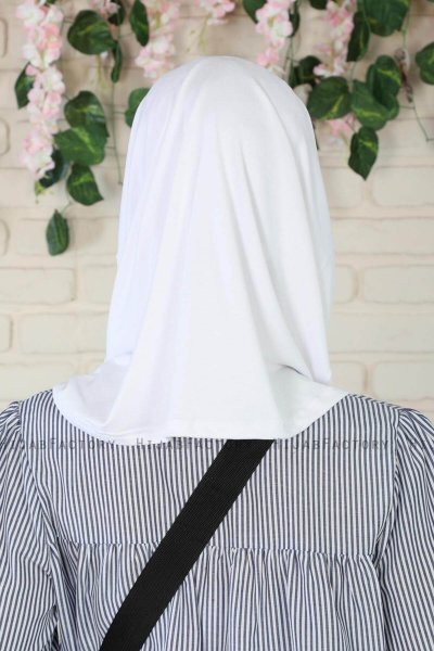 Wilda - Hijab Di Cotone Bianca