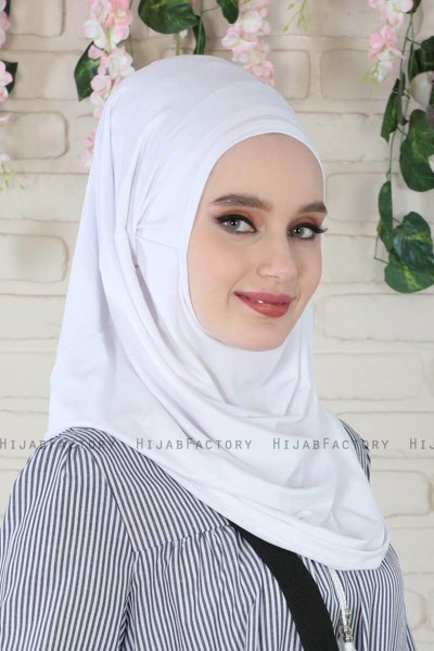 Wilda - Hijab Di Cotone Bianca