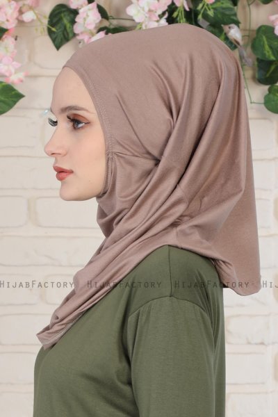 Wilda - Hijab Di Cotone Taupe