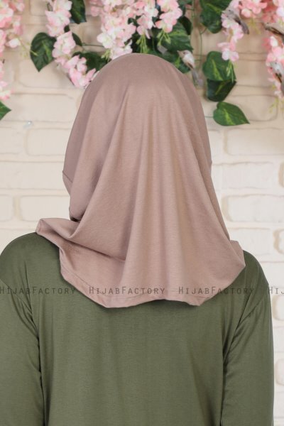 Wilda - Hijab Di Cotone Taupe