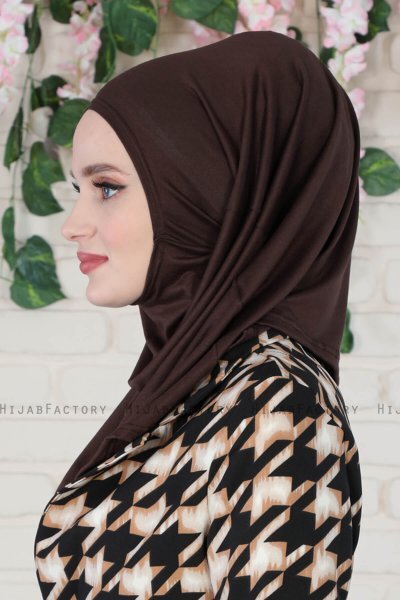 Wilda - Hijab Di Cotone Marrone