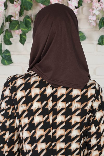 Wilda - Hijab Di Cotone Marrone