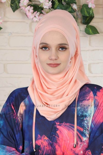 Wilda - Hijab Di Cotone Rosa Antico